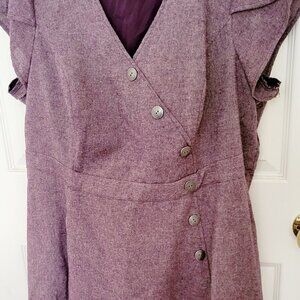 Mauve Twill Cotton Dress